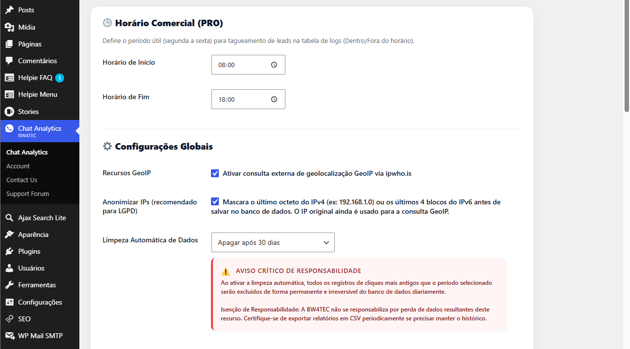 Anonimização de IP